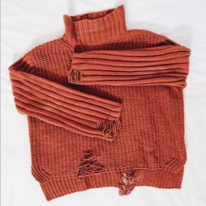 VICI distressed chenille sweater